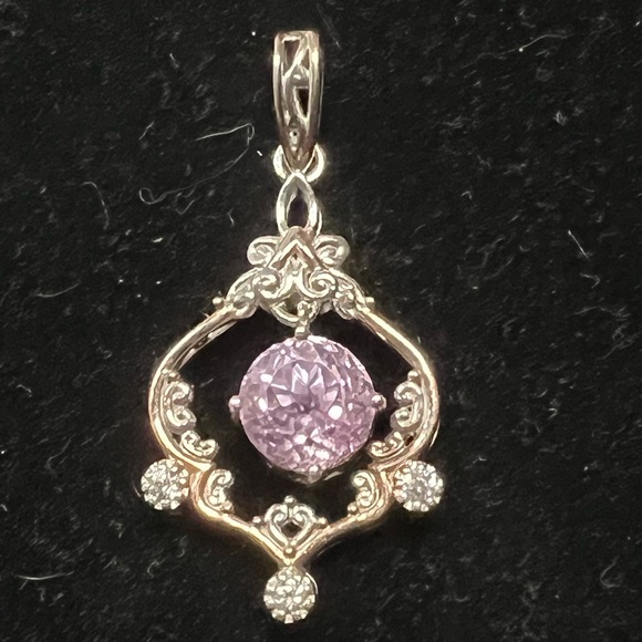 MICHAEL VALITUTTI NH GEMS EN VOGUE 925 And 18k Kunzite And Zircon Pendant. 4.06g - Picture 3 of 10